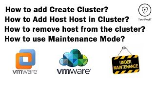 How to Create DatacenterClusterAdd Host Use maintenance mode using VMware VSphere Server [upl. by Pearlstein482]