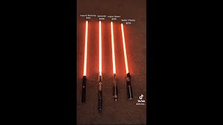 Orange Lightsaber Comparison [upl. by Haraj]