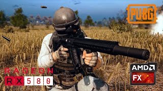 PUBG ON RX 580  AMD FX 8300 [upl. by Nnarual]