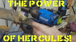 Harbor Freight Hercules 20V Brushless 12 in Compact Impact Wrench HCB84B Unboxing and testing [upl. by Cappella]