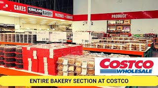 Entire Bakery Section At Costco Cakes Muffins Donuts Breads Buns Treats Costco 2021 [upl. by Melody]