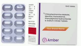 Chlorpheniramine Maleate Menthol Paracetamol Phenylephrine Hydrochloride amp Sodium Citrate Tablets [upl. by Bennink]