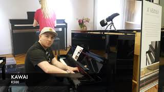 KAWAI K500 Upright Piano at NAMM 2020  Demonstrated by Sherwood Phoenix [upl. by Eldin]