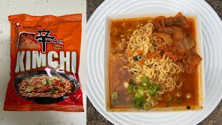 How To Cook Nongshim Kimchi Ramen Noodles [upl. by Ferwerda444]