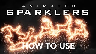 How to use  Gif Animated Sparklers Photoshop Action [upl. by Turne218]