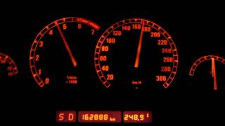 HD Acceleration Beschleunigung BMW 850 i A V12 E31 0250 kmh 4 speed 300HP 850i [upl. by Elleoj333]