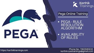 Pega  Rule Resolution Algorithm and Availability of Rules  Karthik Trainings [upl. by Ramoh]