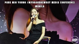 Park Min Young in Manila Media Conference [upl. by Rozek623]