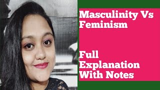 Masculinity vs Feminism BEd Notes  Masculinity vs Femininity [upl. by Malin]