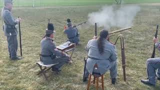 Class Firing With The Pattern 1853 Enfield Rifle 150900 Yards [upl. by Devlen]