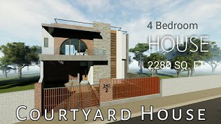 Courtyard House Design  Home tour 2021 MEJAHAUS ARCHITECTS [upl. by Ayiak]