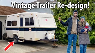 Vintage Trailer Renovation Our New Floorplan Design [upl. by Anirt]