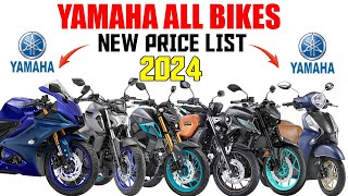 Yamaha Bikes Price list in India 2024  All Model Yamaha Bikes amp Scooter On road price 2024 [upl. by Findley588]