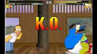 MUGEN Peter amp Ryu Vs Homer amp Krusty [upl. by Sura]