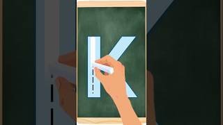 Trace the Letter K Fun Handwriting Practice upper and lowercase k shorts ytshorts [upl. by Celine]