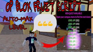 OP BLOX FRUIT SCRIPT  AutoLevel UP  Instant Max Level  Fluxus Script [upl. by Augusto585]