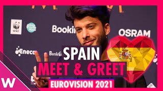 Spain Press Conference Blas Cantó quotVoy A Quedarmequot  Eurovision 2021 [upl. by Ssilem]