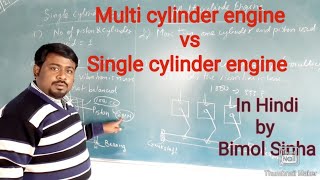 MULTI CYLINDER ENGINE SINGLE CYLINDER ENGINE Mutli cylinder Vs Single cylinder engine [upl. by Euginomod]