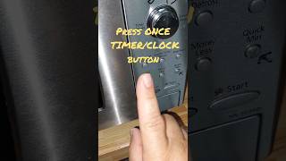 How to SET CLOCK Panasonic Genius Prestige MICROWAVE home tips how [upl. by Harlene]