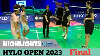 HYLO OPEN 2023  Higlights  RAHAYU  RAMADHANTI INA vs ZHANG  ZHENG CHN  Final [upl. by Gutow204]