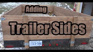 Adding removable sides to a utility trailer [upl. by Arec457]