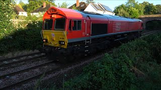 0M41 DB Cargo Class 66 66094 passing Wylds Lane Junction Worcester 11924 [upl. by Sinnek]