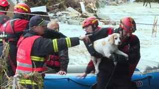 Firefighters carrying out rescues in Czech Republic as mass flooding follows torrential rain [upl. by Caressa]