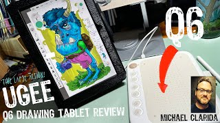 UGEE Q6 drawing tablet review by an artist [upl. by Talie387]