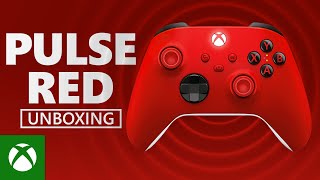 Unboxing Xbox Pulse Red Wireless Controller – Xbox Series XS [upl. by Rainer]