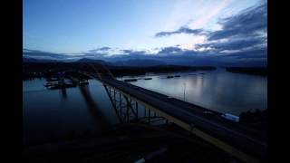 Port Mann Time lapse [upl. by Malda305]