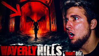 OVERNIGHT in HAUNTED WAVERLY HILLS DEMON ENCOUNTERED in BODY CHUTE [upl. by Nahtan796]