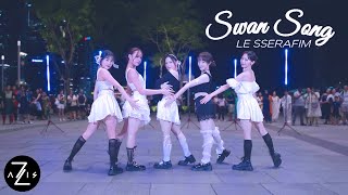 KPOP IN PUBLIC  ONE TAKE LE SSERAFIM 르세라핌 ‘Swan Song’  DANCE COVER  ZAXIS FROM SINGAPORE [upl. by Demetris]