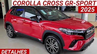 Toyota Corolla Cross GRSPORT 2025 chega por R199190 com visual esportivo e repleto de tecnologia [upl. by Levon]