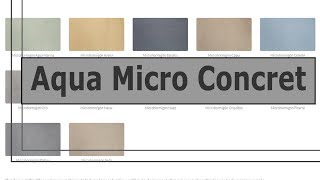 Application Tutorial AQUA MicroConcrete [upl. by Gilbertson]