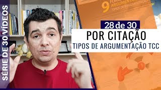 TIPOS DE ARGUMENTAÇÃO SAIBA COMO ARGUMENTAR COM CITAÇÃO [upl. by Aicirtal148]