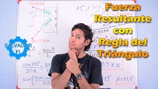 Fuerza Resultante con Regla del Triángulo  Salvador FI [upl. by Yirinec]