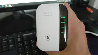 Wifi Repeater 300Mbps Signal Extender Booster Review Setup [upl. by Melleta]