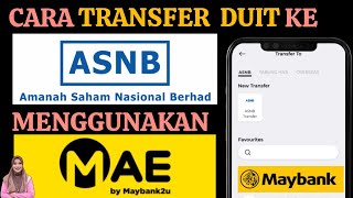 Cara Transfer Duit ke ASB Guna MAE [upl. by Cameron]