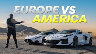 Maserati MC20 vs Corvette Z07 Europe vs USA Track Showdown  4K [upl. by Eiliab]