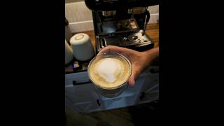 How to Make a Coffee Latte Art as a Beginner coffee shorts latteart [upl. by Olodort]