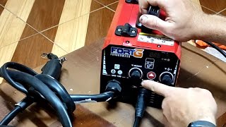 Unboxing da inversora de solda Mig sem gás FortG FG4005W 220v [upl. by Barker]