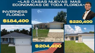 Las Casas Nuevas más Baratas de toda Florida Inverness Fl [upl. by Eoz]