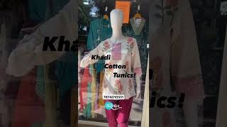 khadicottontunicsshortkurtashortkurtiofficewearmosttrendingaudiodelermendifashionpunjabisong [upl. by Annaeg]