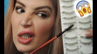 BILLIGE WIMPERN TEUER AUSSEHEN LASSEN 😳 Funktioniert der neuste BEAUTY HACK ❓LIVE TEST [upl. by Sydalg99]