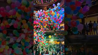 EPIC BALLOON DROP PARTY ON THE GRANDEUR OF THE SEAS [upl. by Ntsyrk778]