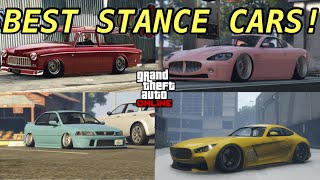 Top 10 Stance Cars In 2023  GTA Online [upl. by Alekahs600]