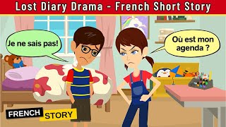 Lost Diary Drama  Easy French Conversation for Beginners  Conversation en Français [upl. by Fielding]