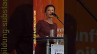 Sahra Wagenknecht über Migration [upl. by Sophey]