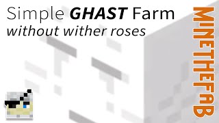 Simple Ghast Farm without wither roses  TUTORIAL 119 and 120 [upl. by Eniamurt]