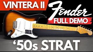 Fender Vintera II 50s Stratocaster FULL DEMO [upl. by Aidnyl]